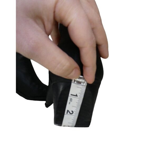 Franco Sarto Smalls Ankle Boots Size 10 Mid Western Black Faux Leather Booties - Picture 7 of 12